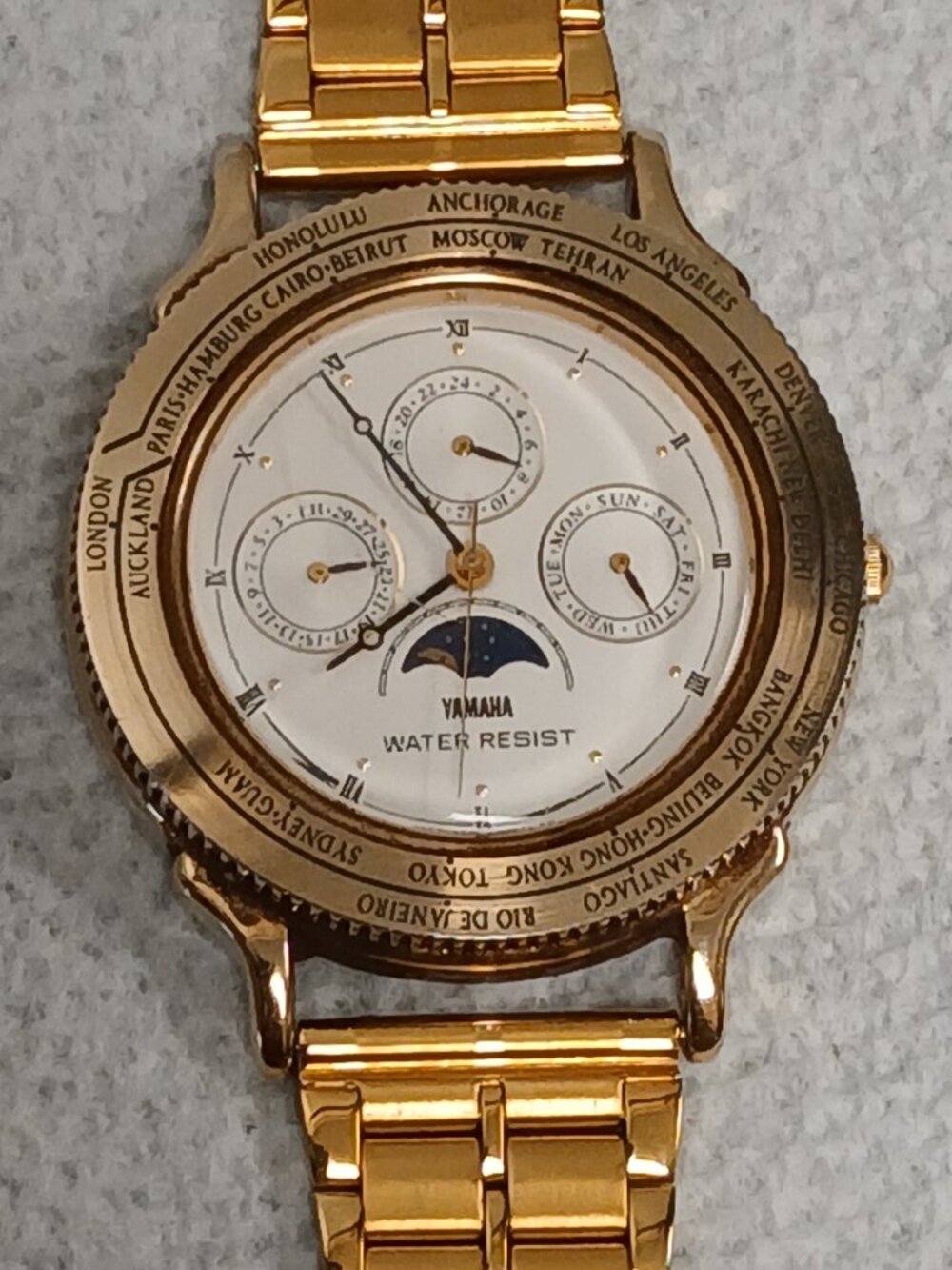 Citizen Yamaha Vintage Watch Moonphase